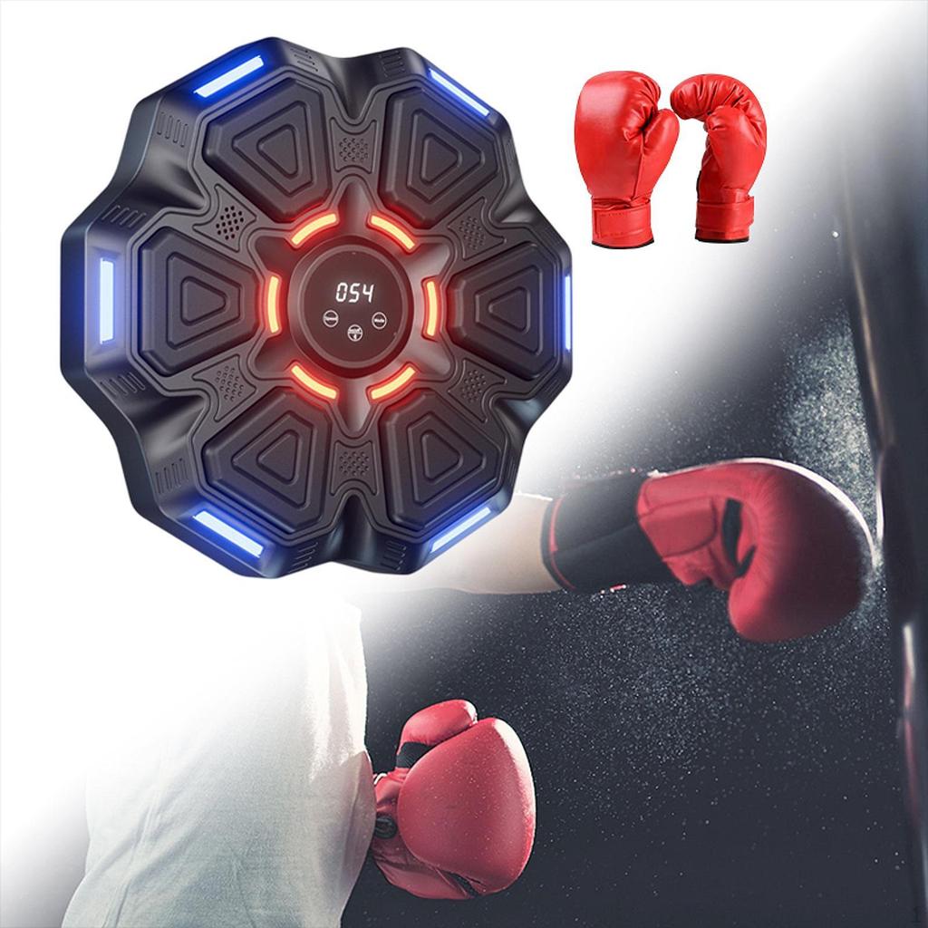 Boxing Trainer with Lighted Target and Gloves for Agility Practice at Home