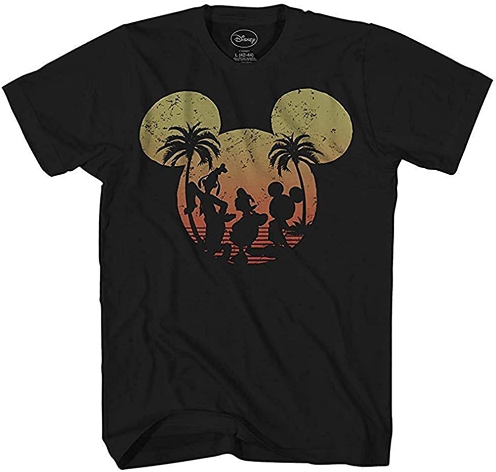 2025 Disney Loose and Comfortable Leisure Mickey Animation Printed Cotton Leisure T-shirts with Short Sleeves with Men and Women