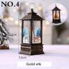 Christmas Lantern Light Santa Snowman LED Light Retro Candlestick Wind Lamp 2024 Navidad Xmas Tree Decor Xmas New Year Kid Gifts