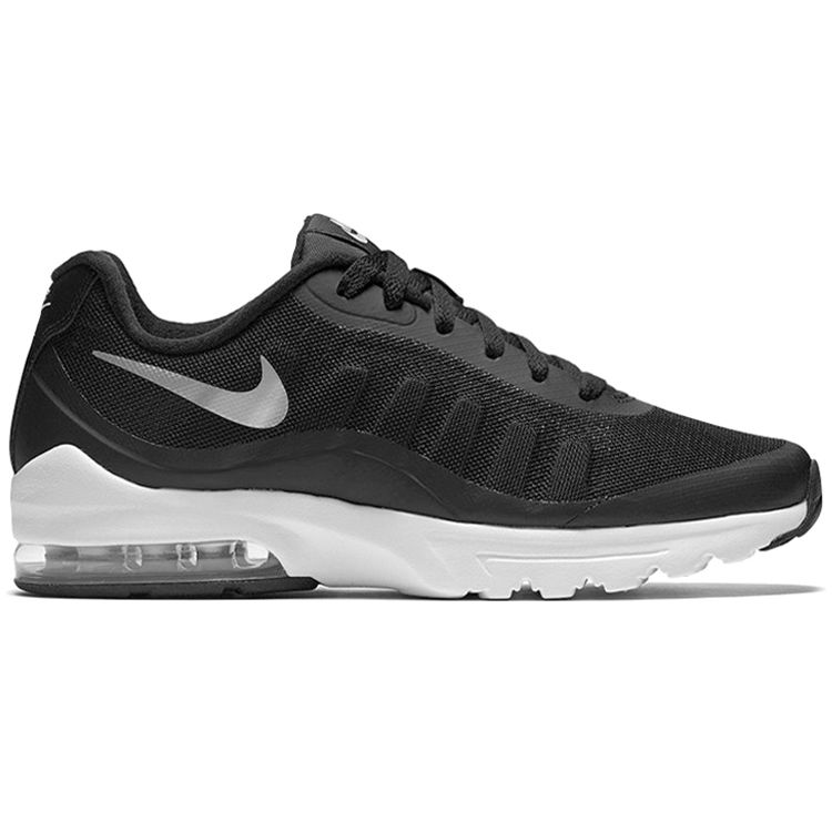 Nike Air Max Invigor Black Metallic Silver Women Sneakers White 749866-001