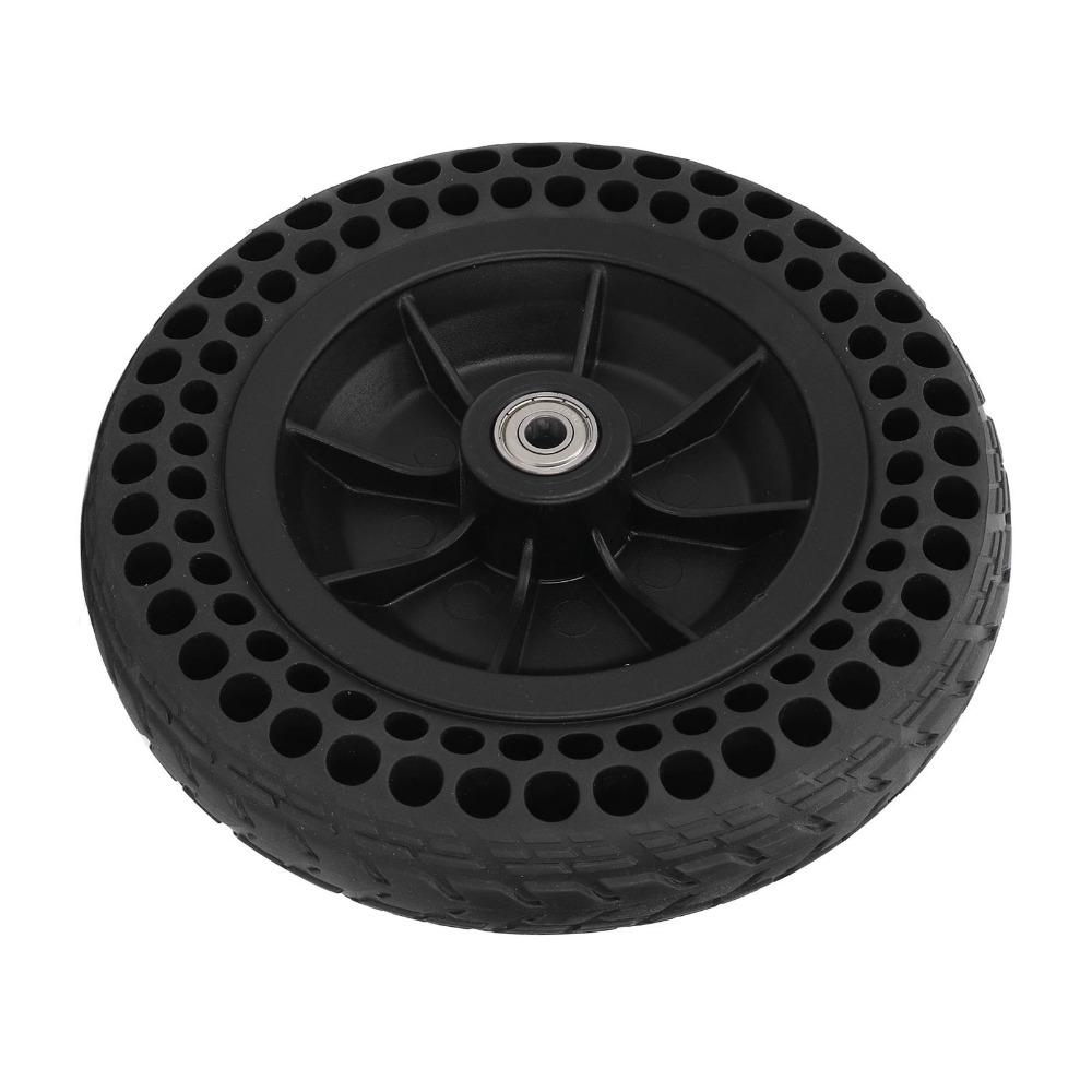 2pcs TPE Rubber Wheelchair Front Casters Anti Slip Solid Rubber Wheels Electric Wheelchair