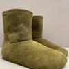 2025 Matcha Green Snow Boots Fur Integrated Boots Autumn and Winter New Short Boots Round Head Flat Bottom Martin Boots Women's Tide