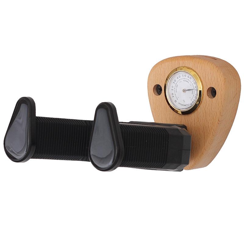 Beech Wood Guitar Hanger Wall Mount with Gravity Lock for Acoustic & Electric Instruments