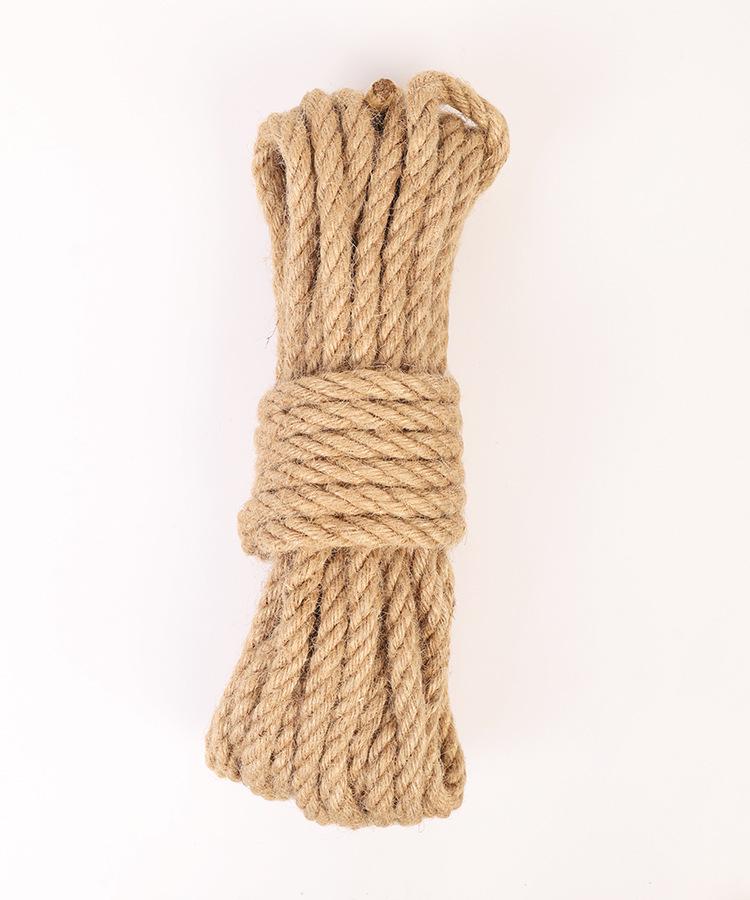 Jute Rope for Packaging, Binding, Indoor Art, and Creative DIY (4mm-12mm Diameter)