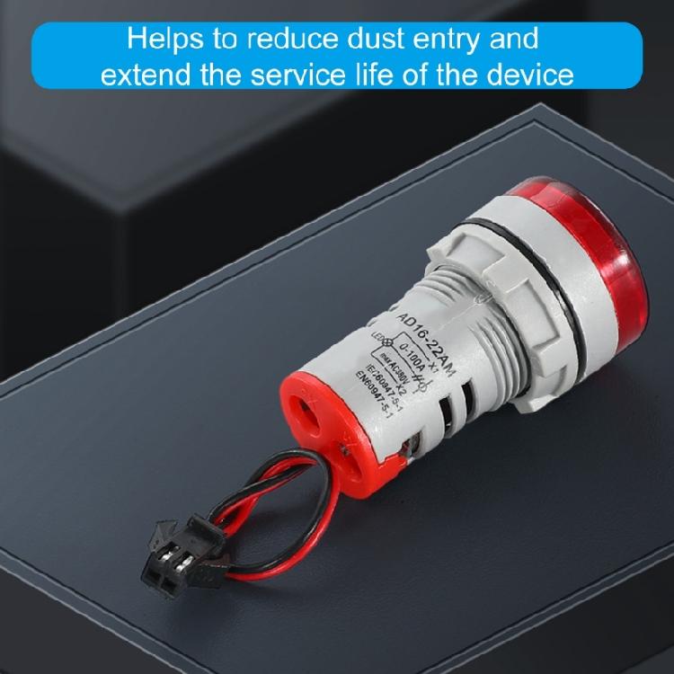 22mm Round LED Ammeter Voltmeter Display Voltage Current 0-100A Meter Indicator LED Display for Industrial Equipment