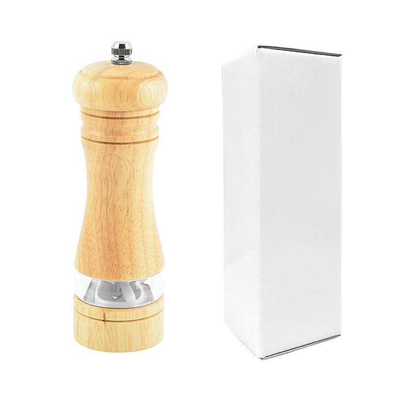 Wooden Manual Pepper Grinder Spice Mill