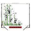 2D Flat Print Panda Bamboo Backdrop Nursery Room Background Cloth