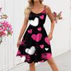 Women's  Print Sexy Off-The-Shoulder Punk Vintage Dress