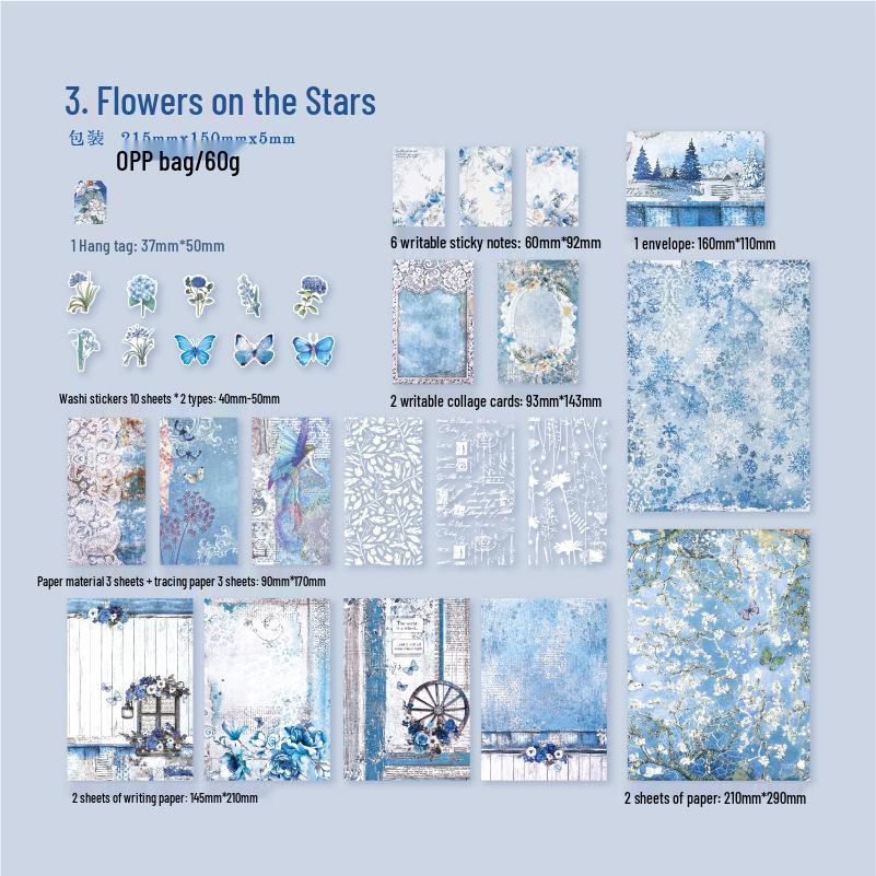 Yan Ji Emotion Collector Series Journal Collage Stickers - 4 Styles