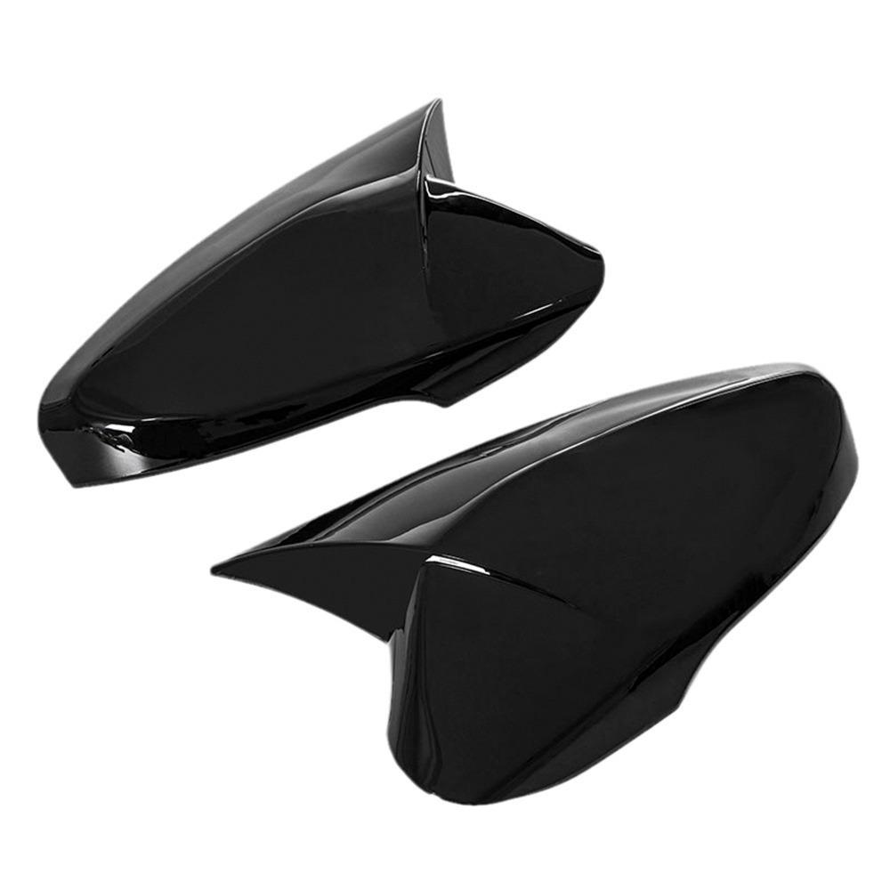 2012-2018 Hyundai Veloster Glänzend Schwarz Bullshorn Spiegelabdeckung