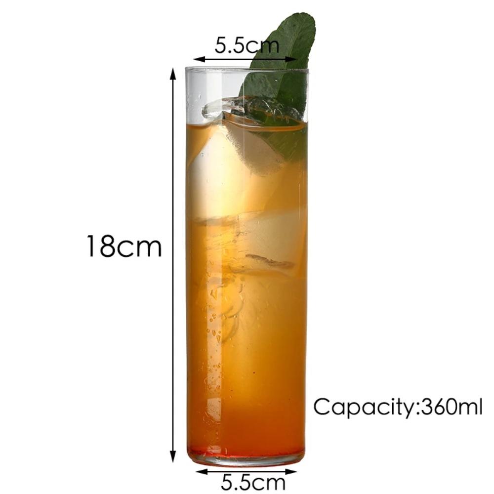 Lead Free Creative Glass Crystal Highball Glass Barware Collins Tumbler Drinking Glasses For Water, Juice, Beer, And Cocktail