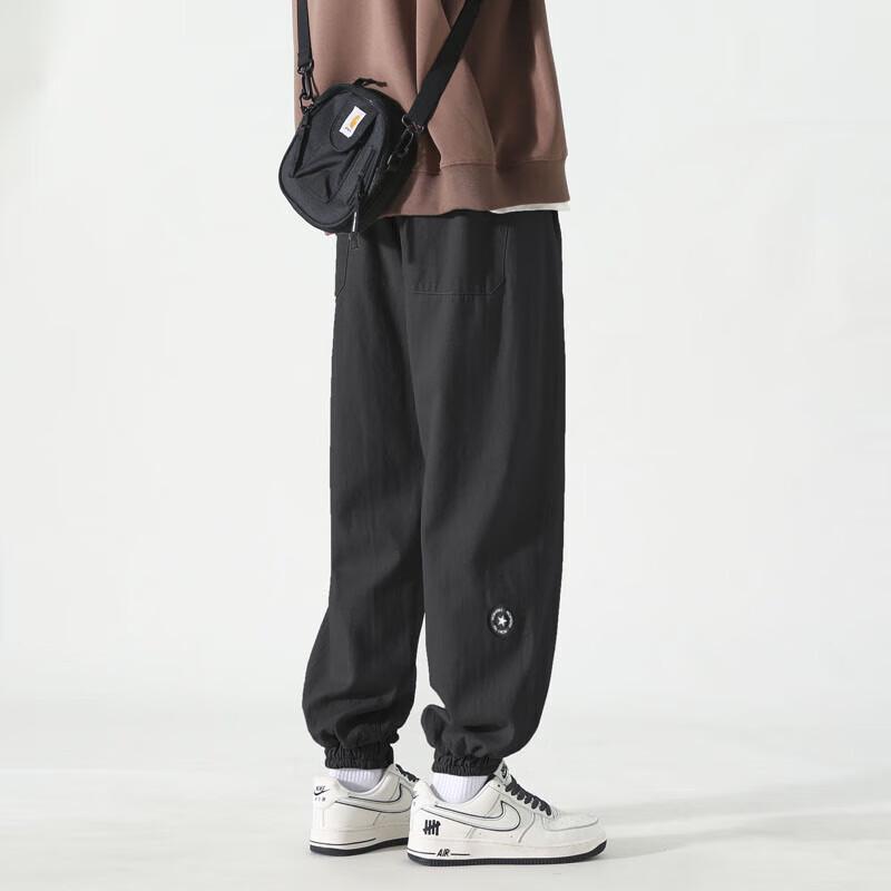 Dingfengbaoluo Men's Japanese Style Cotton Workwear Joggers WH5610
