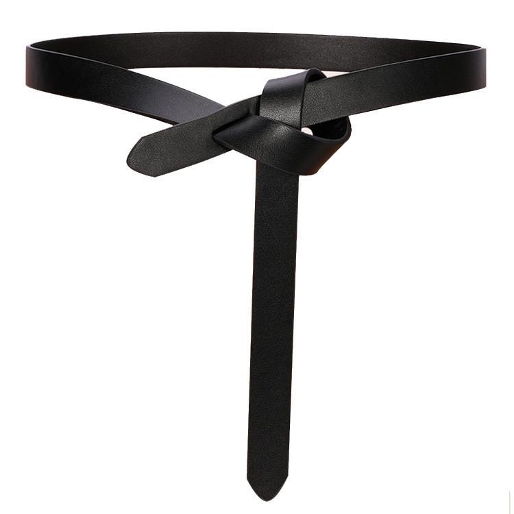 

Fashion Womens Faux Leather Belt With Butterfly Knot For Dress And Casual Wear Wide 2CM