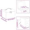 4 Tier Jewelry Box with Mirror Lockable Black