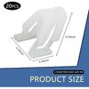 20 PCS Universal Car Fastener Clips, Nylon Elasticity Center Console Clips, Radio DVD Dash Panel Clips, White, Plastic, U-Shape, Flat or Round Head,