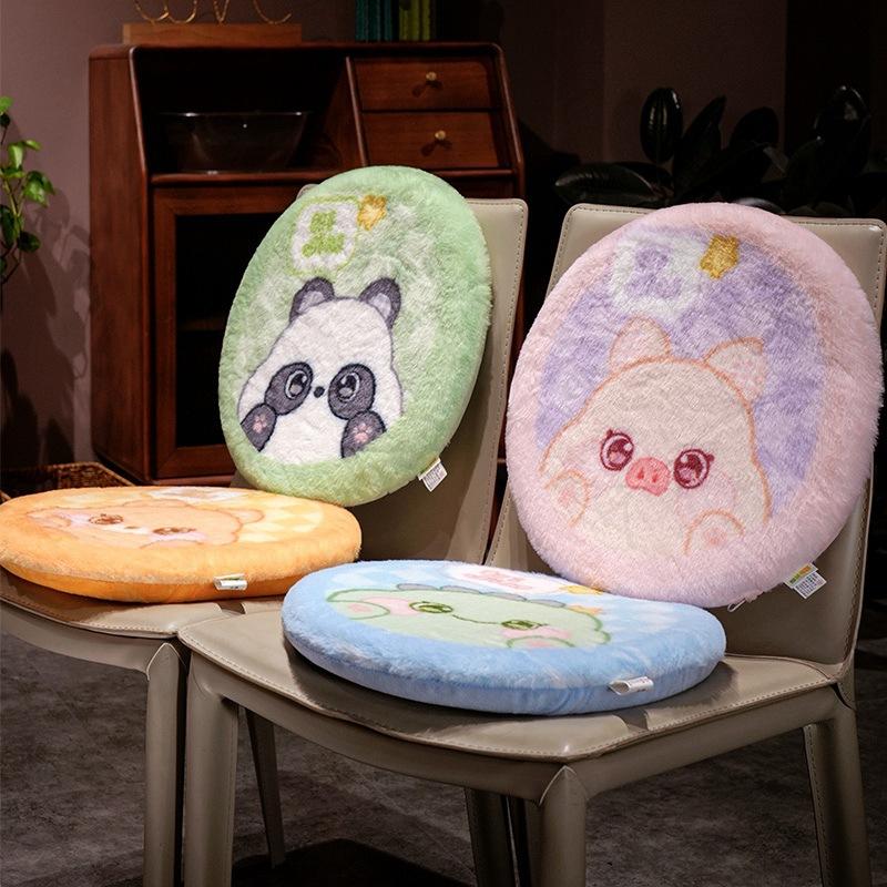 Removable And Washable Slow Rebound Seat Cushion Student Winter Warm Thickened Chair Cushion Office Round Butt Cushion