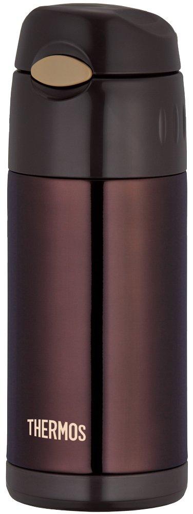 THERMOS Vacuum Insulated Straw Bottle Open Brown BW [One-Touch Type] 0.36L FFI-401 коричневый