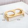 Stainless Steel Pet Bowl Stand: Cat & Dog-Friendly, Anti-Spill, Neck Protection, 2-in-1 Design for Food & Water