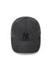 Emelbi Basic Washed Unstructured Ball Cap Ny (D.Grey)