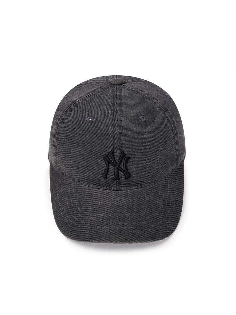 Emelbi Basic Washed Unstructured Ball Cap Ny (D.Grey)