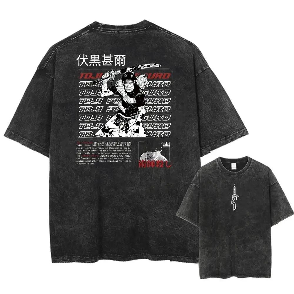 2026 New Arrival Unisex Clothes Tee Shirt Homme Y2k Graphic T-Shirts Unisex Tshirt for Unisex Ropa Hombre Washed Acid Japanese Anime