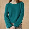 V Neck Loose Fit Glitter Volume sleeVe Knit Zb12kn003on