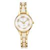 Round Dial Quartz Wristwatch Quartz Movement Fashion Watch Elegant Ceramic Watch  For Women