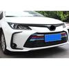 Car Front Fog Light Frame Grills Trim Strip Upper Middle Mesh Net Moulding Lamp Cover Sticker Styling For Toyota Corolla  +