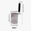 Stainless Steel Foldable Frying Basket for French Fries, Chicken Legs, and Fried Dough Sticks - Special Square Mesh Sieve.