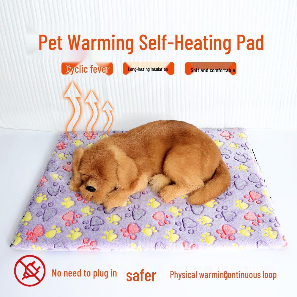 Self-Heating Pet Pad: Removable, Washable Winter Insulation for Dogs & Cats
