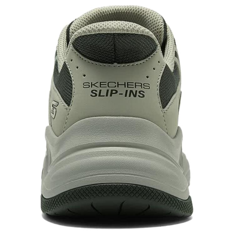 Skechers DLites Bequem Vielseitig Mesh-Gewebe Atmungsaktiv Stützend Rutschfest Erhöhte Laufschuhe Herren Sneaker Grün 118332-SAGE
