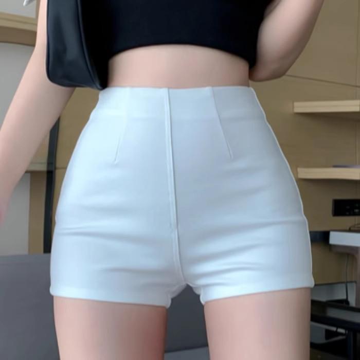 2024 Spring/Summer Women's Slim Fit High Waist Elastic Shorts