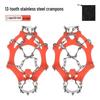 13-Tooth Stainless Steel Ice Cleats for Mountaineering
