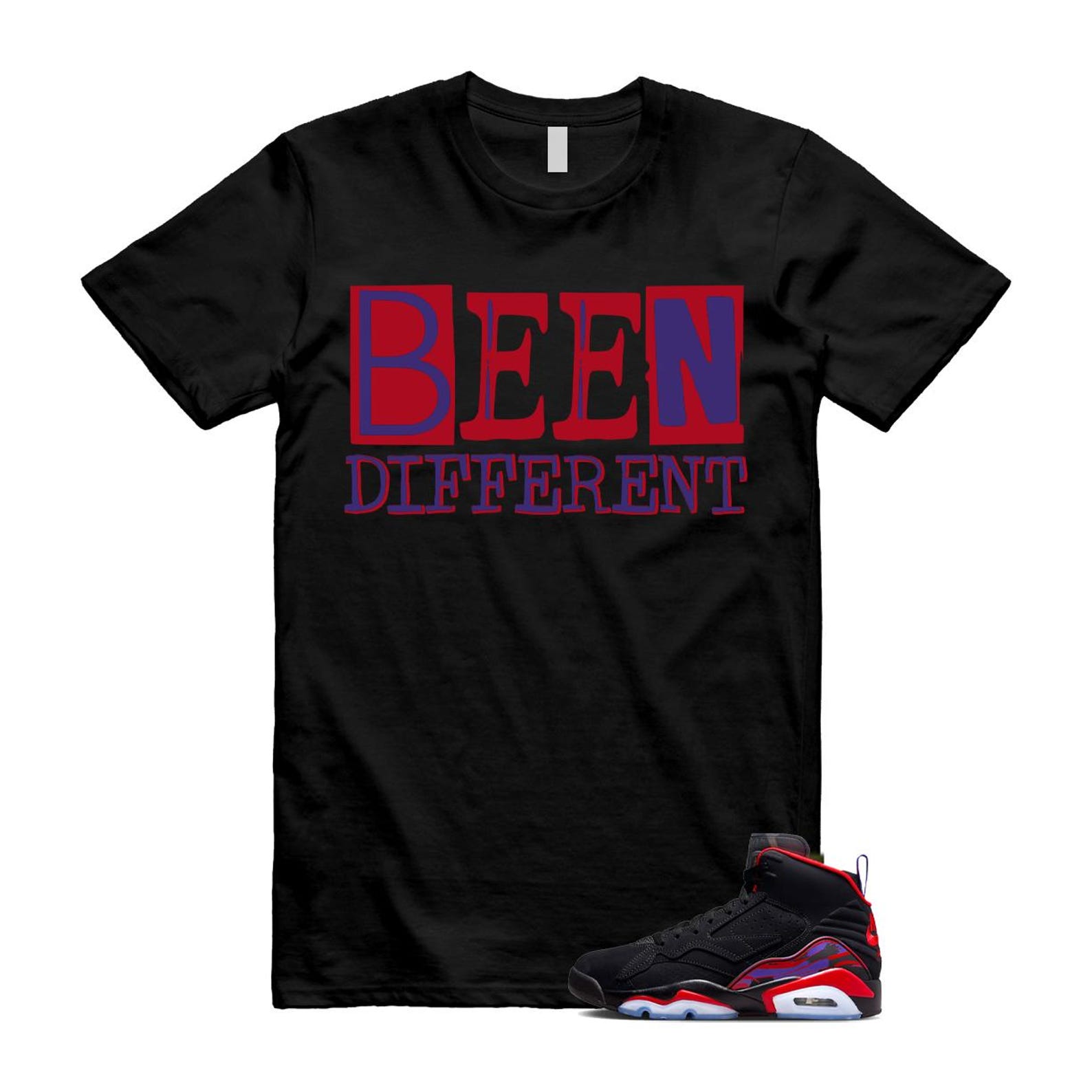 MVP Raptors 678 Black Red Purple T Shirt Match BEEN 4XL