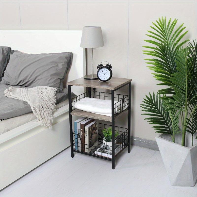 Living room, bedroom, shelf, floor edge coffee table, sofa, bedside table, ornament storage, three-layer coffee table rack