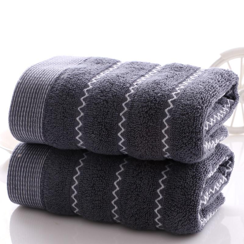 2Pcs Bathroom Cotton Towels Set 35x75cm 70x140cm Brown White Blue Hand Face Bath Towel Soft Gift Absorbent Sport Towel