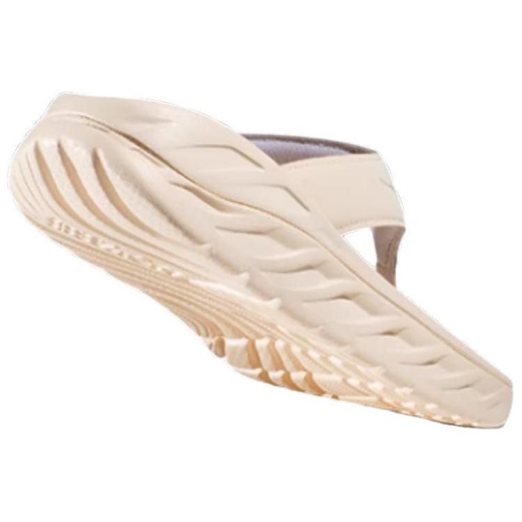 Hoka One One Ora Recovery Flip Breathable Support Comfortable Casual Anti-Friction Flip-Flops Women Flip-Flops Beige 1117910-VLN