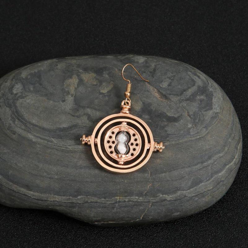 Creative Hourglass Necklace & Earring Set Sweater Chain Series
