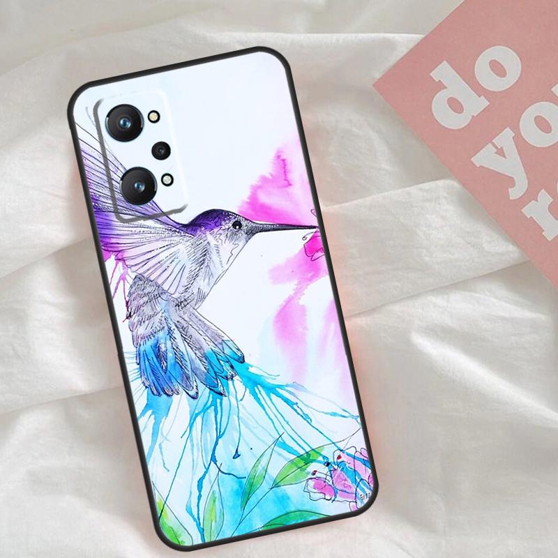 Hummingbird Case For Realme C65 C67 C71 C63 C61 C55 C51 C53 C35 C75 11 12 13 14 15 Pro Plus GT6 GT7 Pro