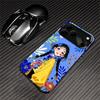 Colorful Floral Art Girl Phone Case for iPhone 17 Air 16 15 14 11 Pro 13 12 Mini XR 8 7 Matte Laser Bumper Shockproof Hard Cover