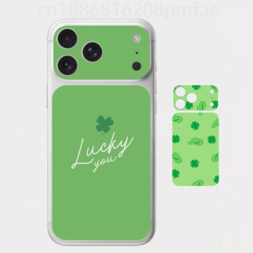 

Lucky clover Premium Skin Wrap for iPhone 17 Pro/Max, Back Frame Camera Protective Decal (Not Case) iPhone17promax