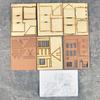 Wooden Model Kits House, DIY House Assemble, Learning Educational Toys Unpainted 1/87