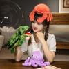 Plush Fish Hand Puppet Stuffed Marine Animals Shark Octopus Puppet Bird Fox Hand Puppet For Kids Adult Pretend Playing Dolls