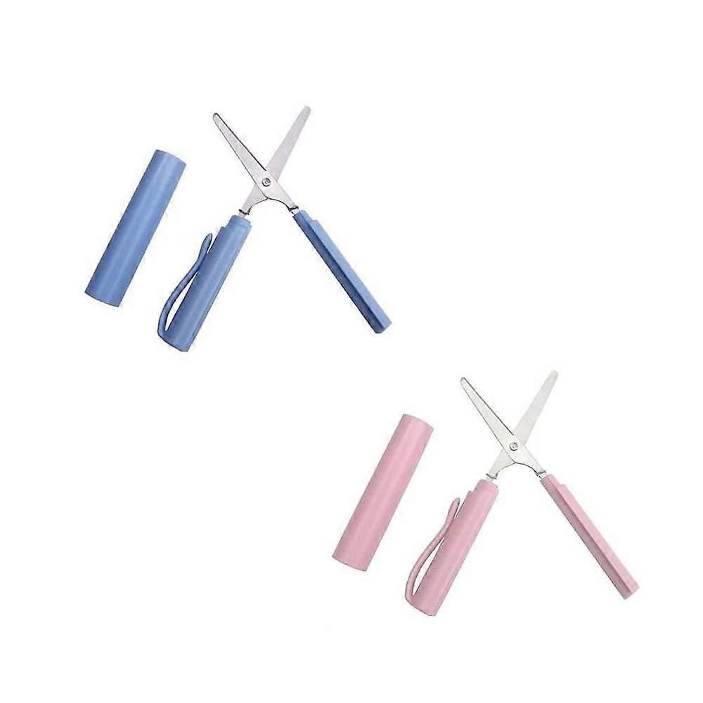 Pen Shape Small Portable Scissors Paper Scissor Design Student Safe Cutting Art Office School Supply Stationery