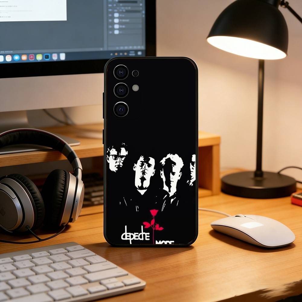 Band D-Depeches M-Modes Phone Case For Samsung S25,S24,S21,S22,S23,S30,Ultra,S20,Plus,Fe,Soft Silicone Black Cover