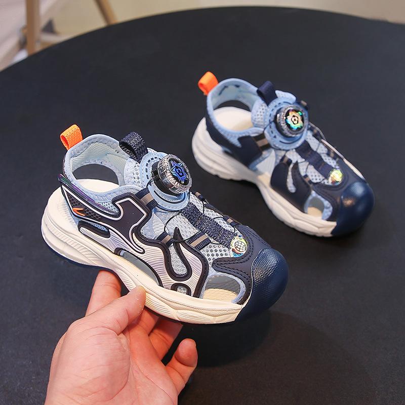 

Summer Boys Beach Clog Sandals Toddler Outdoor Breathable Quick Dry Shoes size 31 синій