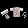 6Pcs 1:12 Dollhouse Miniature White Wooden Bedroom Furniture Set Doll House