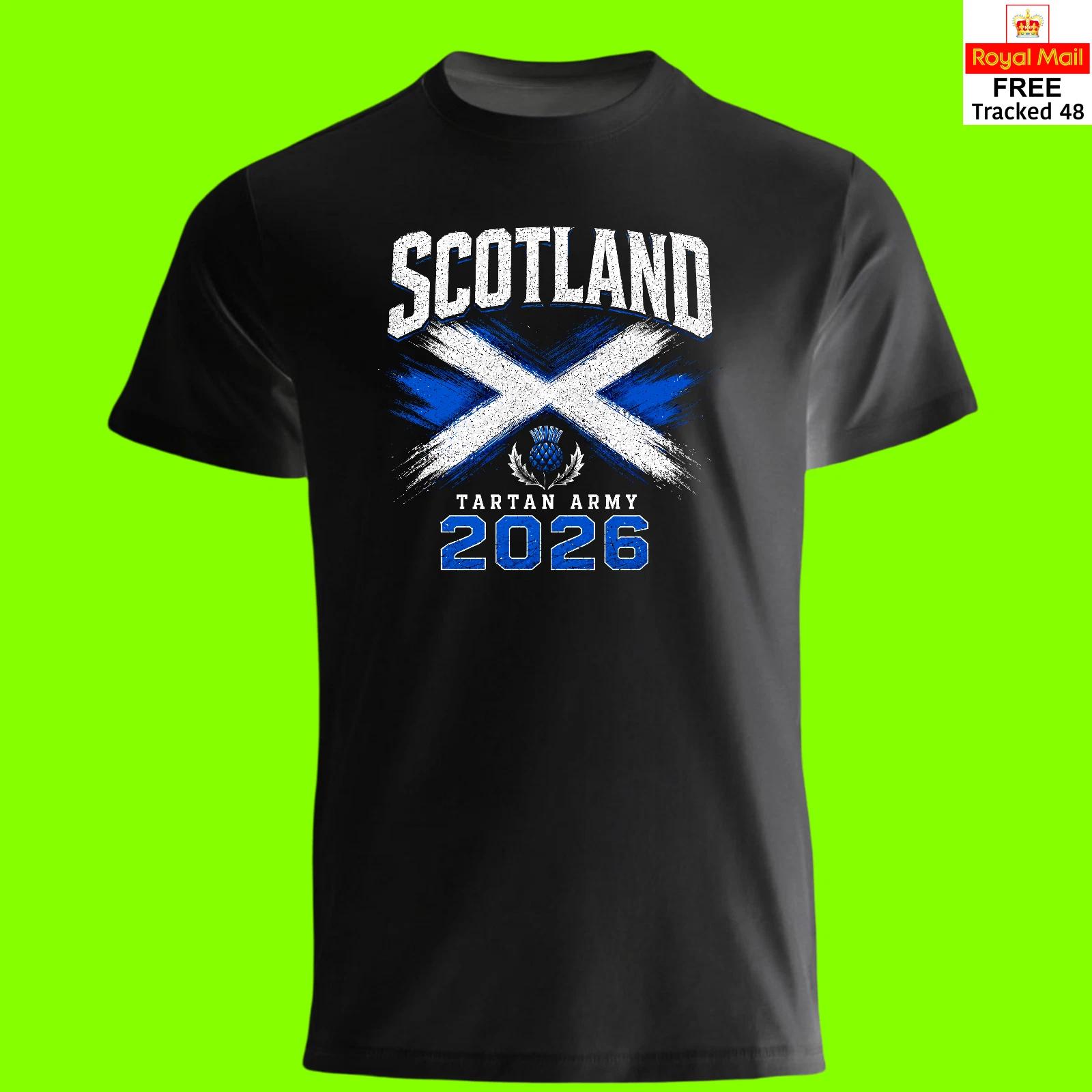 Scotland - T Shirt - World Cup 2026 Scottish Football Team Party Tartan Army L