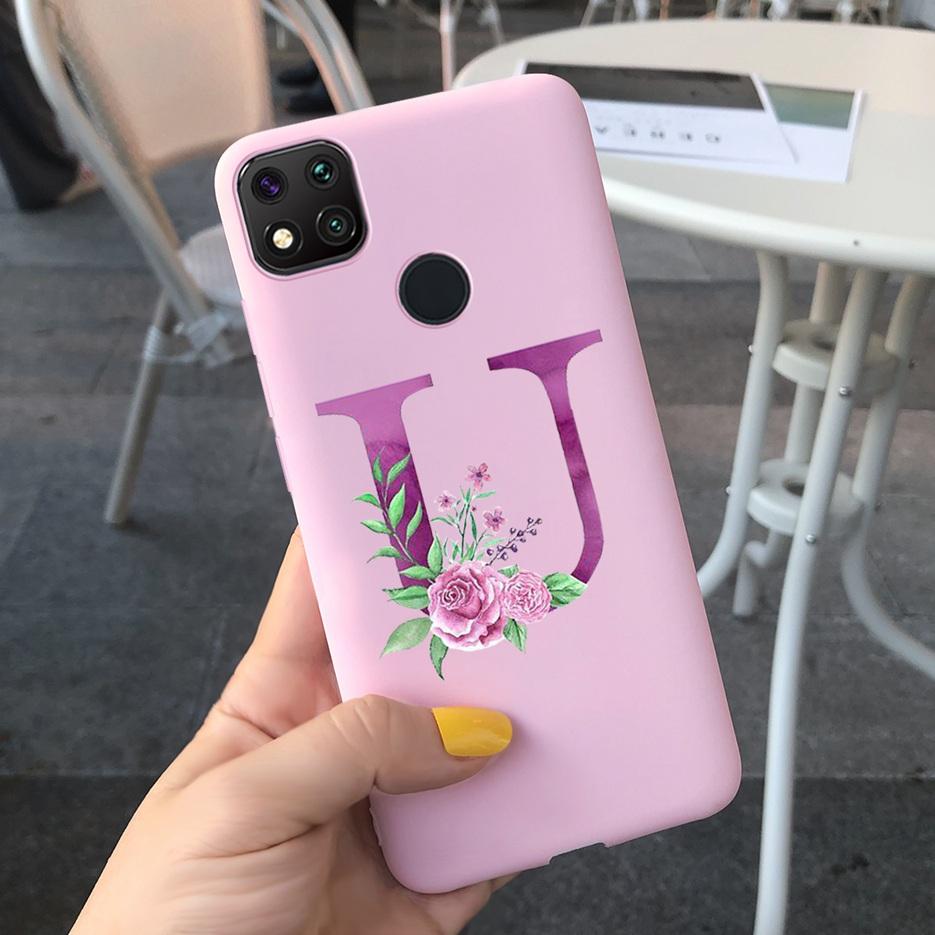 Luxury Letters Case For Xiaomi Redmi 9C 9 C NFC Case Shockproof Bumper Soft Phone Case For Redmi 9 9c 9a Redmi9A 9C 9 Back Cover