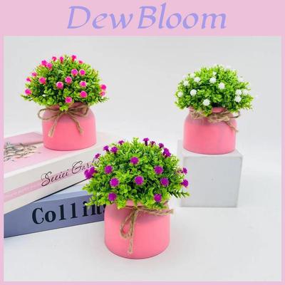 Starry Sky Artificial Flower Pot For Home Office Decor With Plastic Material And Wedding Use